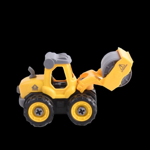 TOYS ของเล่นรถบดถนนก่อสร้างประกอบพร้อมรีโมตคอนโทรล รุ่น#LM9012 ขนาด18.5x9.5x15.5ซม.สีเหลือง