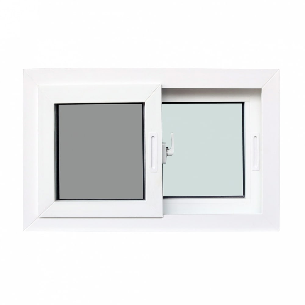 WINDOW ASIA (10MAX) UPVC หน้าต่างบานเลื่อน SS 80X50 ซม. สีขาว พร้อมมุ้ง