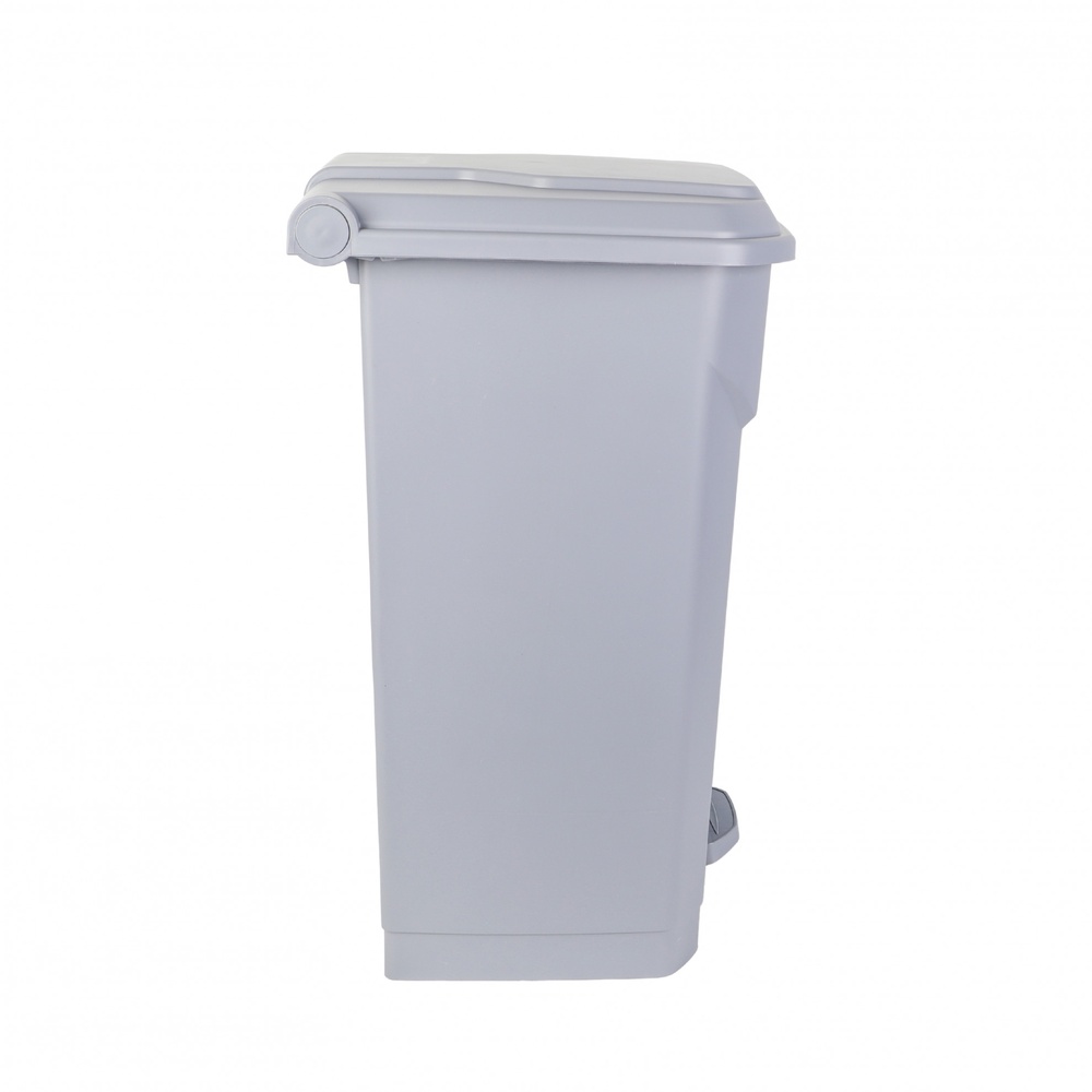 KLEANZY ถังขยะเหยียบเหลี่ยม 80L ขนาด 47.2x41x68.2cm รุ่น TG58625 สีเทา