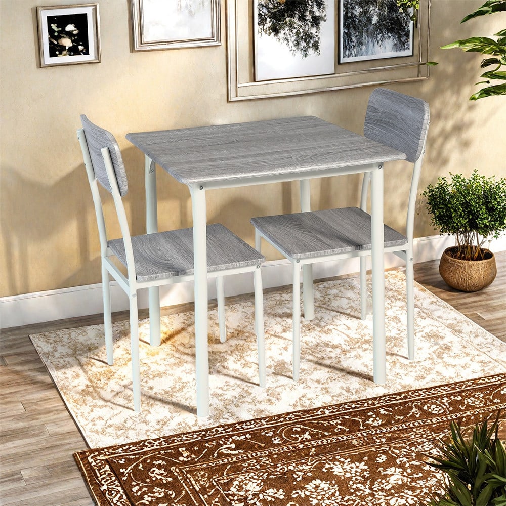 DELICATO ชุดโต๊ะอาหาร 2 ที่นั่ง รุ่น Nanaโต๊ะ: 70x70x76 ซม. เก้าอี้:42X48X87 ซม. สีไม้ธรรมชาติ