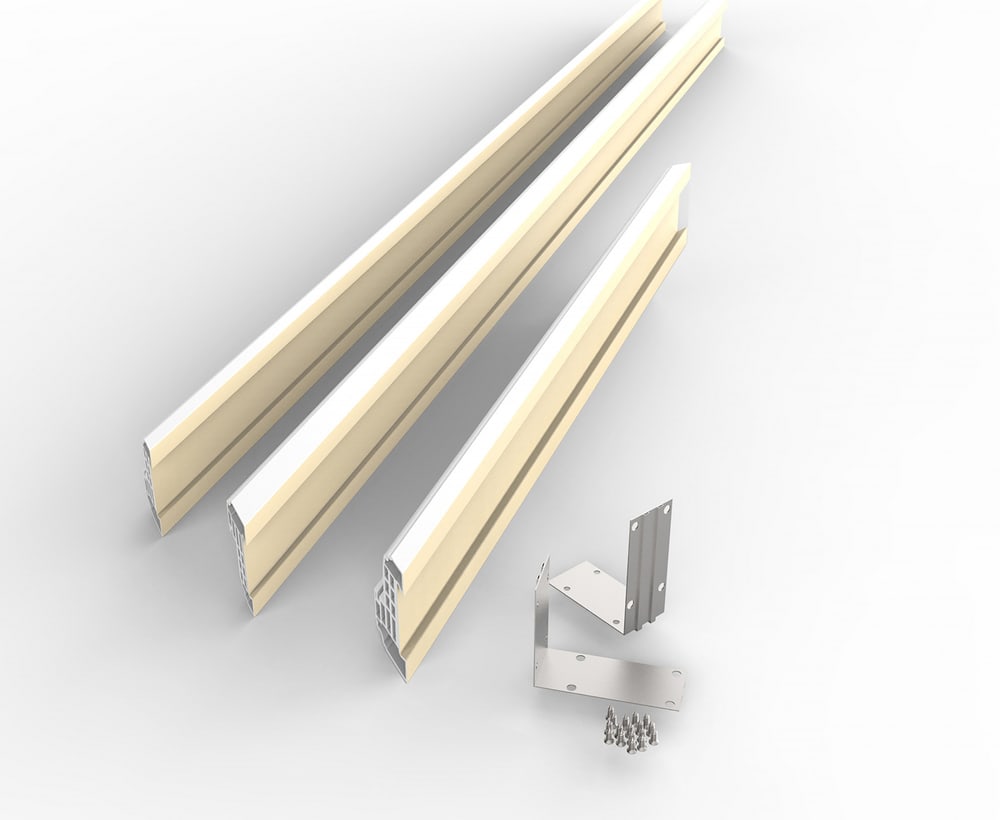 WELLINGTAN วงกบประตู WPC WPCDF-4-2 80x200ซม. สีขาว