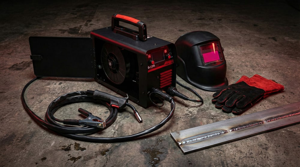 BISON เครื่องเชื่อม INVERTER MIG/MMA 120แอมป์ (LCD) รุ่น MIG/MMA-120A1K 1 กก. ไม่ใช้แก๊ส