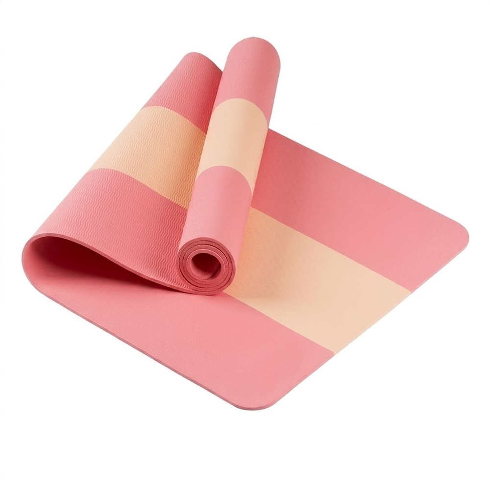 FORTEM เสื่อโยคะ TPE ขนาด 183x61ซม. หนา 0.6 ซม. รุ่น ARK-PD-S001 สีชมพู