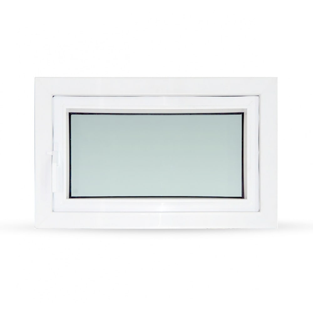WINDOW ASIA (10MAX) UPVC หน้าต่างบานกระทุ้ง 80X50 ซม. สีขาว พร้อมมุ้ง