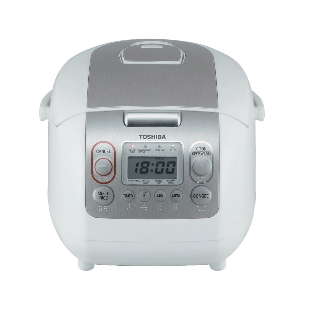 TOSHIBA หม้อหุงข้าวดิจิตอล1.0 ลิตร RC-10NMF(WT)A สีขาว