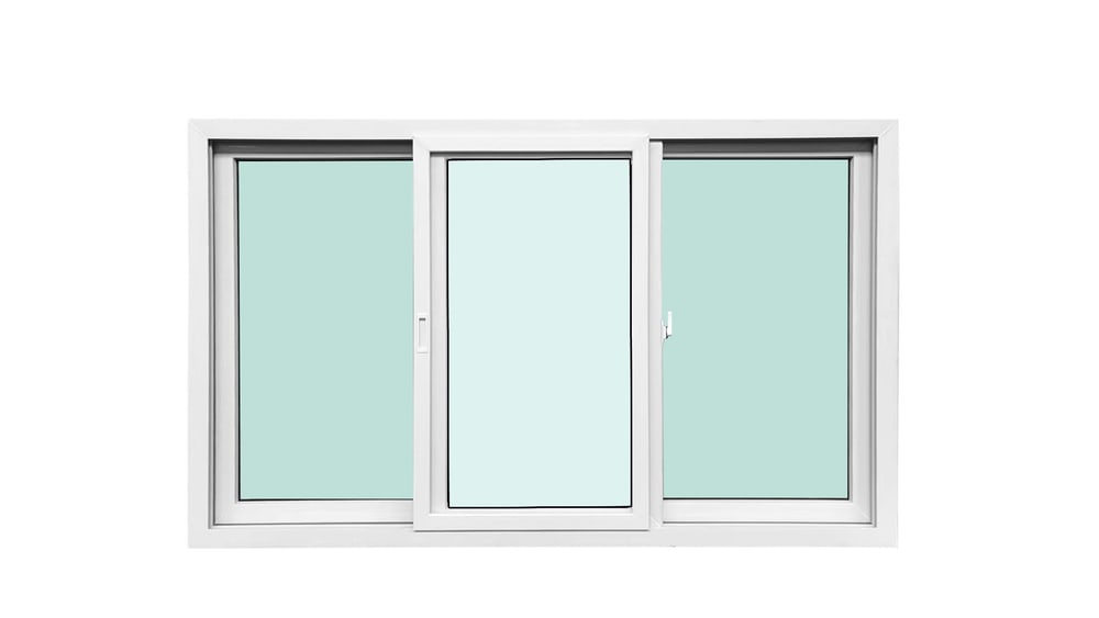 WELLINGTAN หน้าต่างไวนิล บานเลื่อน SFS N-SWG1811 180x110ซม. สีขาว พร้อมมุ้ง