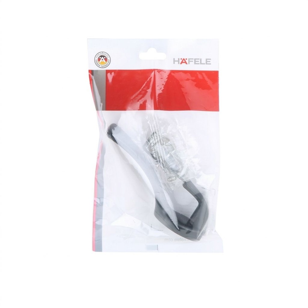 HAFELE ขอแขวนเฟอร์นิเจอร์ 488.03.116 124X58 มม. สีดำ