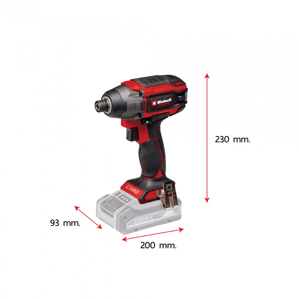 Einhell ไขควงไร้สาย 18V แรงบิด 220Nm. รุ่น TP-CI 18/220 Li BL Solo (เครื่องเปล่า)