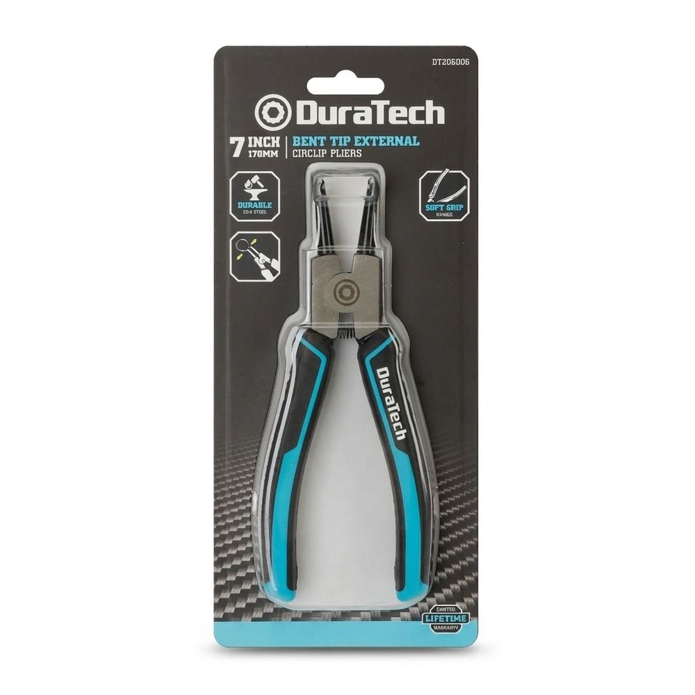 Duratech คีมถ่างแหวนปากงอ ขนาด 180 มม. (7 นิ้ว) รุ่น DT206006