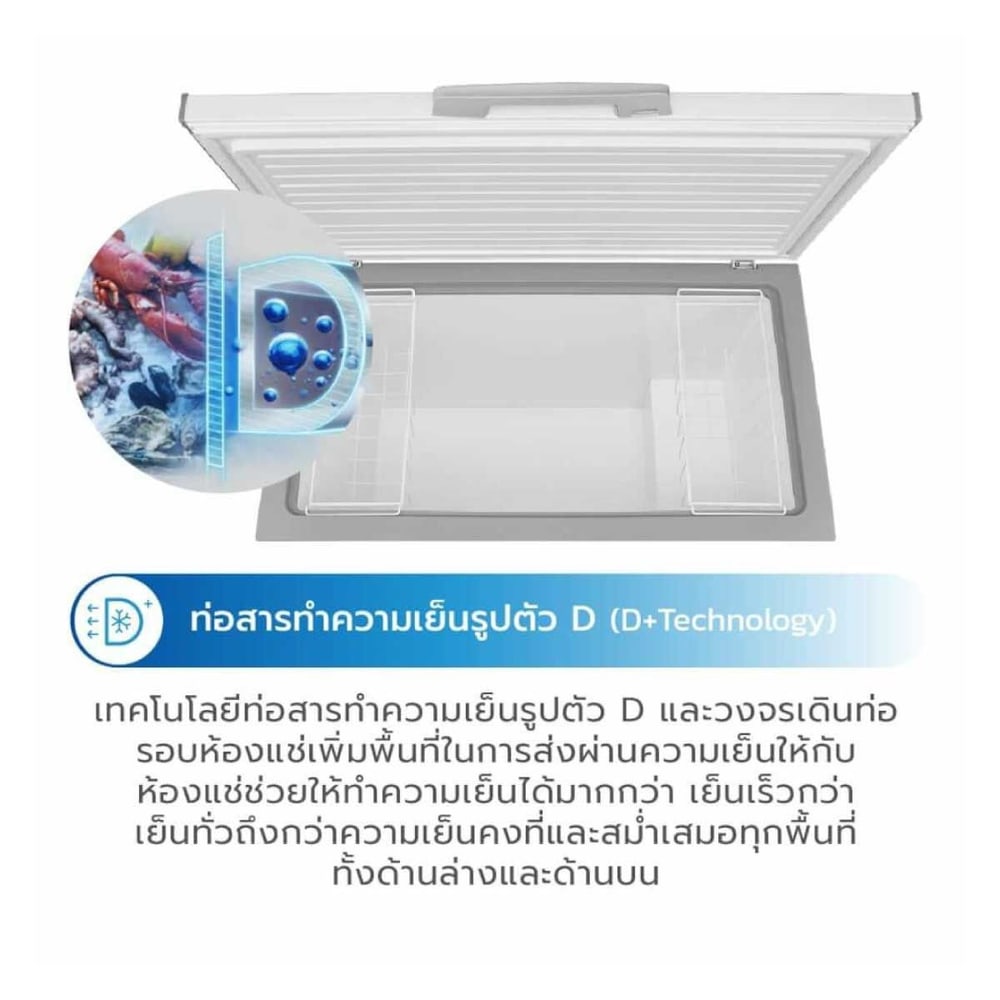 MIDEA ตู้แช่แข็งฝาทึบ ขนาด 10.5 คิว รุ่น MDRC411FZG01TH สีขาว