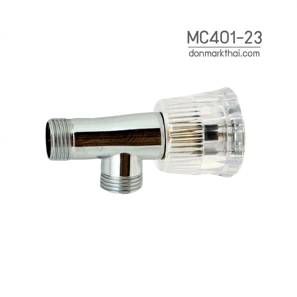 DONMARK วาล์วต่อฝักบัวหัวแก้ว รุ่น MC401-23 สีโครเมี่ยม