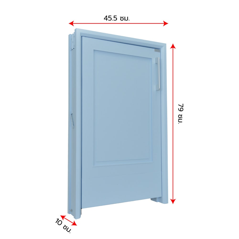 CLOSE บานซิงค์ถังแก๊ส ABS TATE Blue dux ขนาด 45.5x79x10cm สีบลูดั๊ก