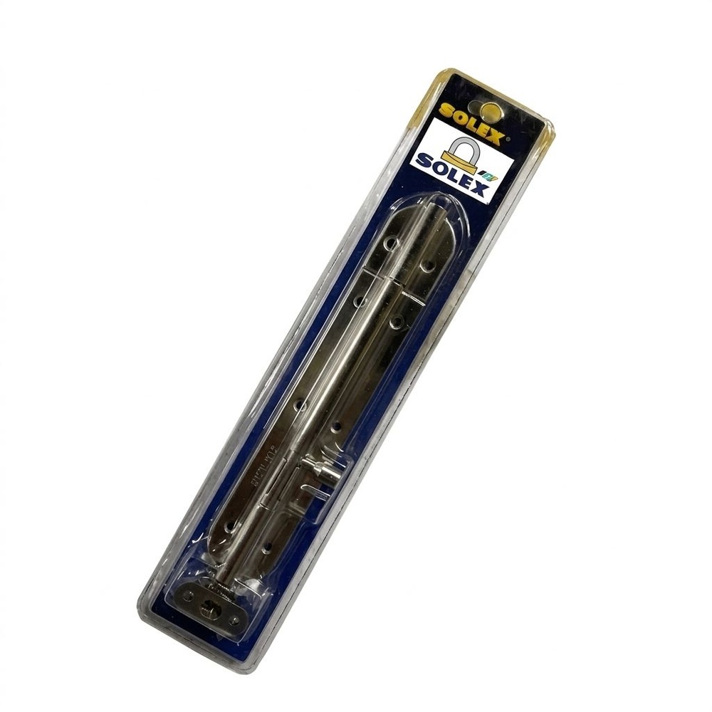 SOLEX กลอนทั่วไปสแตนเลส 4" สีโครเมี่ยม หัวกลม