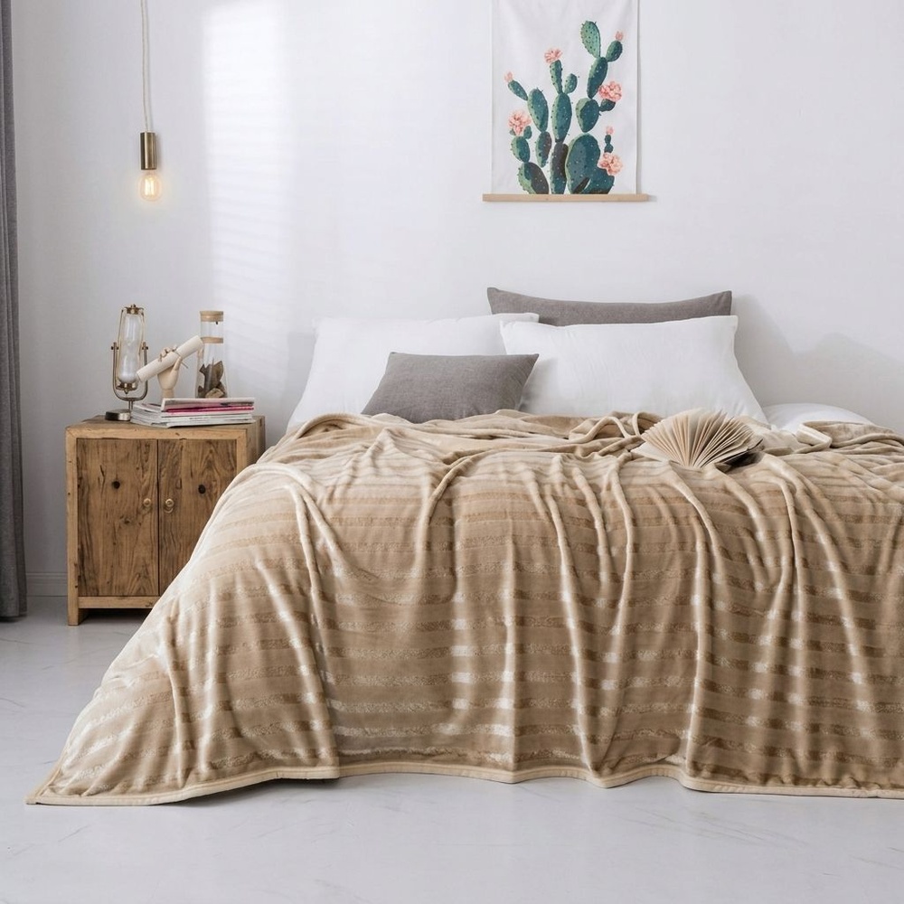 TRUFFLE ESSENTIAL ผ้าห่ม OTTO รุ่น TT-02 200x230ซม. สีเบจ