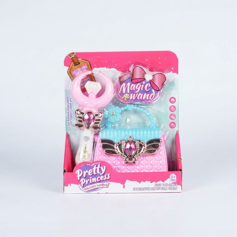 TOYS ของเล่นชุดไม้กายสิทธิ์พร้อมกระเป๋าถือ # 55998-37A ขนาด 21.5x5.8x25 ซม. คละสี