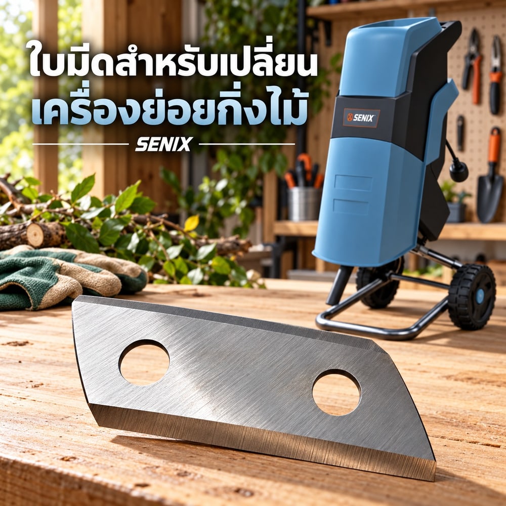 อะไหล่ ใบมีด SENIX เครื่องย่อยกิ่งไม้ 2200W รุ่น YT5466 ขนาด 40mm 3922004200149