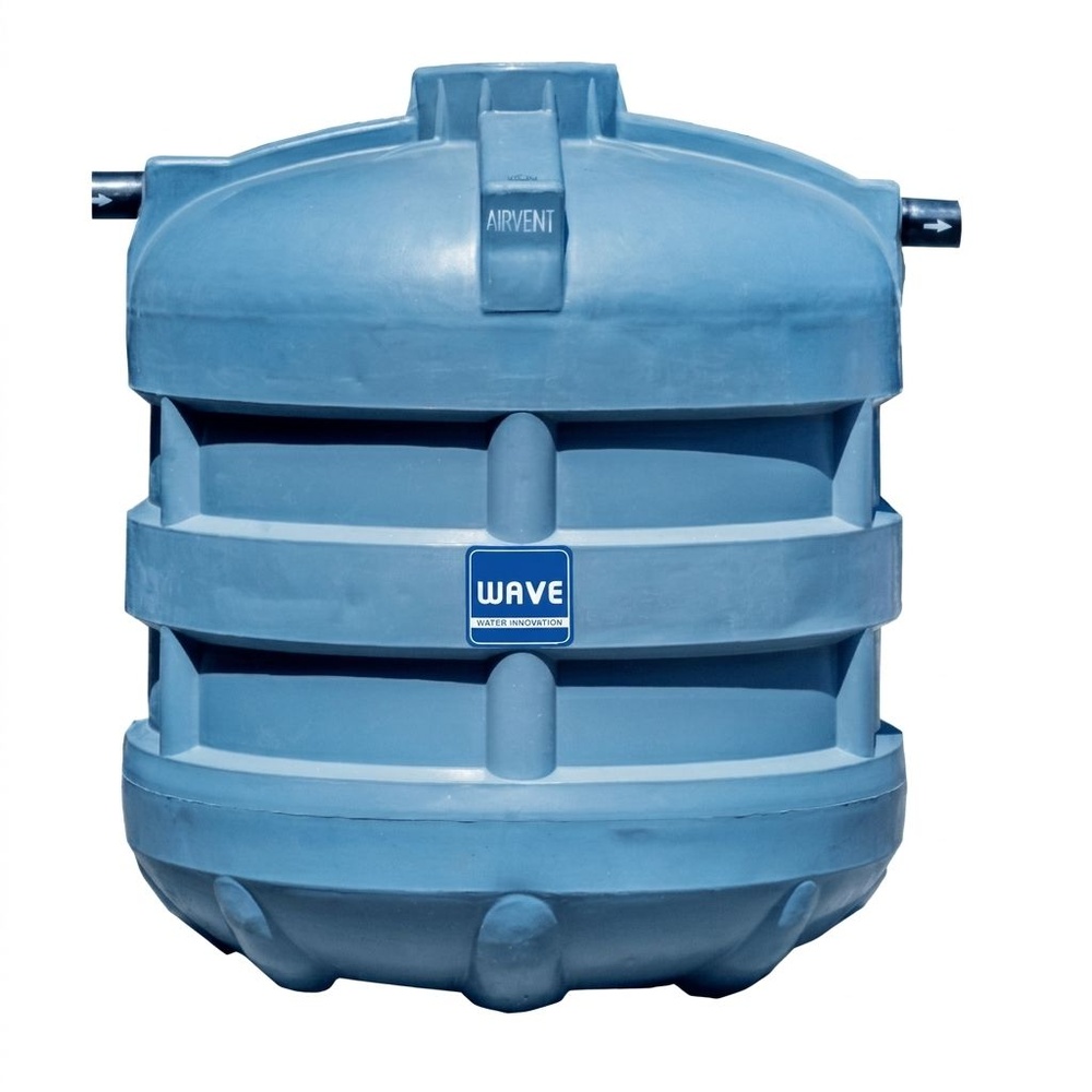 WAVE ถังบำบัดน้ำเสียชนิดกรอง ขนาด 4000L รุ่น WF สีเทา