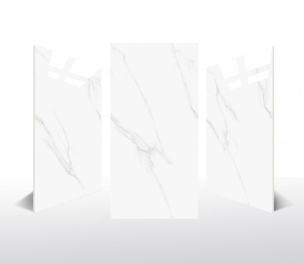 Marbella 60x120 ซม. กระเบื้องพอร์ซเลน รุ่น ลิโน่ไวท์ D12701 (2P/1.44 ตร.ม.) Gloss Random
