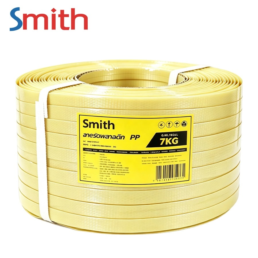 SMITH สายรัดพลาสติก PP ขนาด 15MM.x7KG สีเหลือง