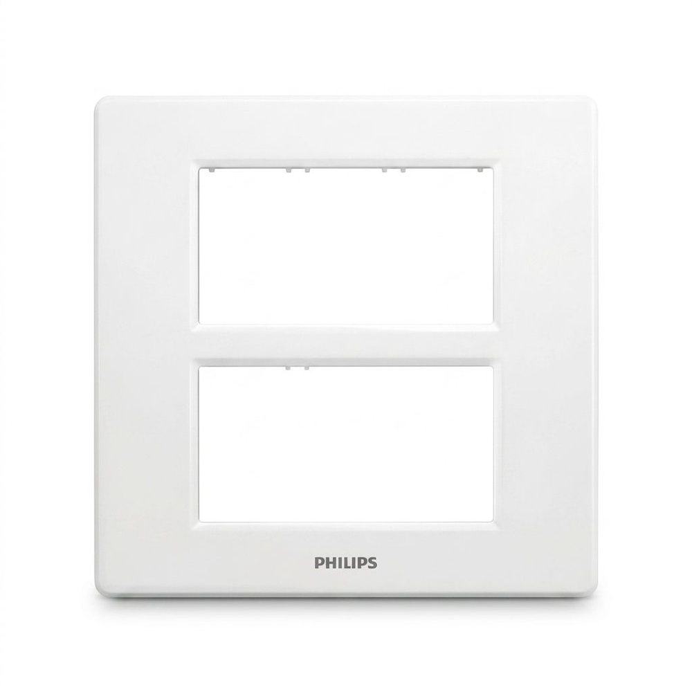 PHILIPS หน้ากาก 6 ช่อง รุ่น Leafstyle สีขาว