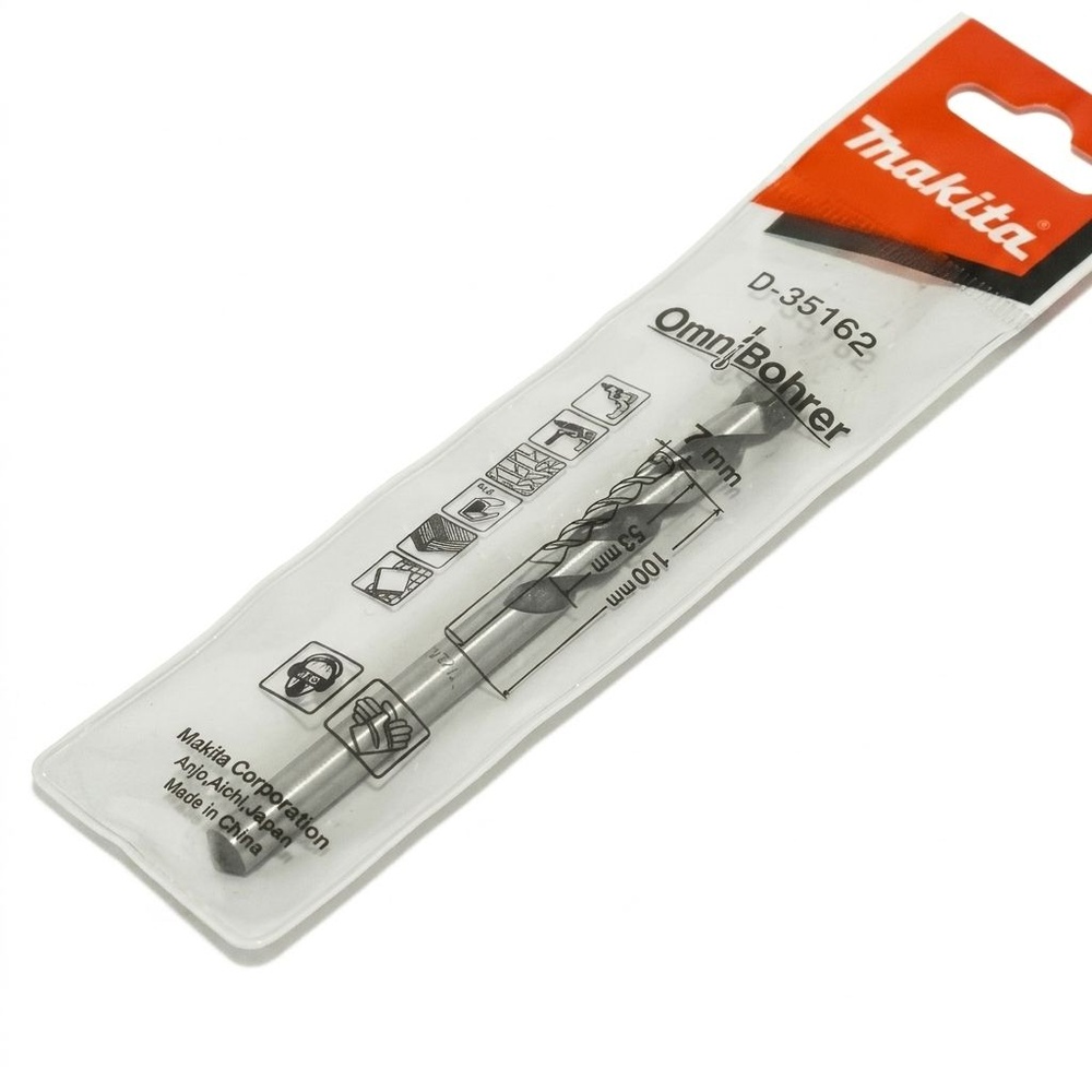 MAKITA ดอกสว่านเจาะเอนกประสงค์(ก้านตรง) 7x100mm. D-35162