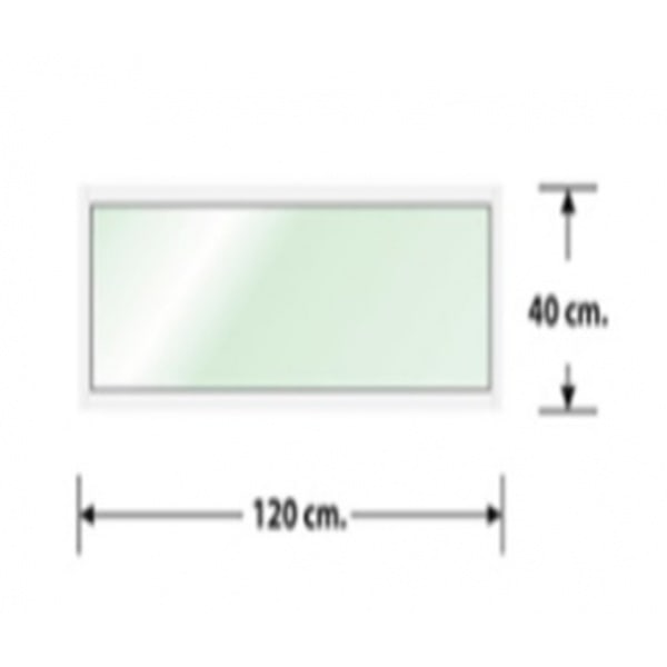 WELLINGTAN (LIKE) ช่องแสงอะลูมิเนียม 120 x 40 ซม. สีชา