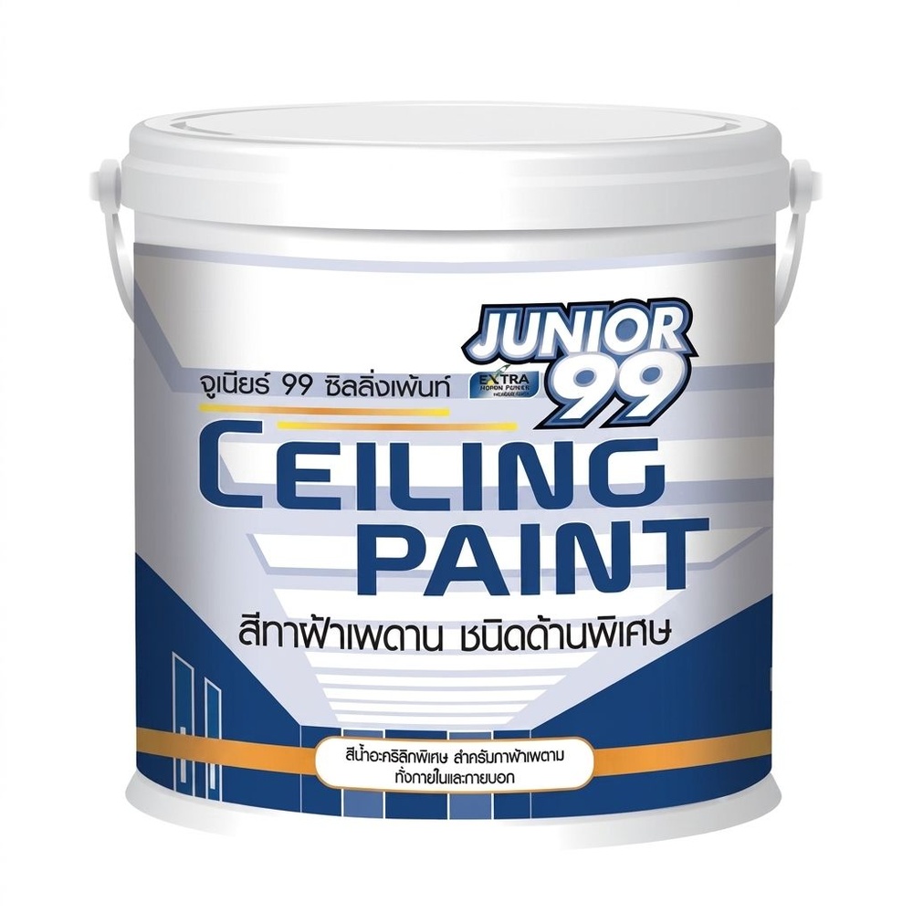 NIPPON PAINT สีทาฝ้าภายนอกและภายใน JUNIOR 99 700 ขนาด 1 แกลลอน สีขาว