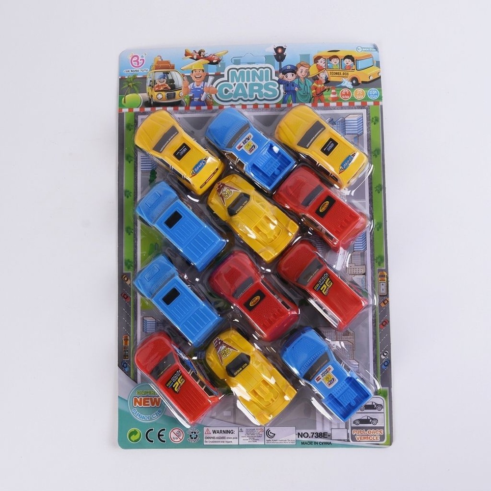 TOYS ของเล่นชุดรถแข่งสนุก บรรจุ12คัน คละแบบ#738E-15 (37.5x24.5x3.5ซม.)