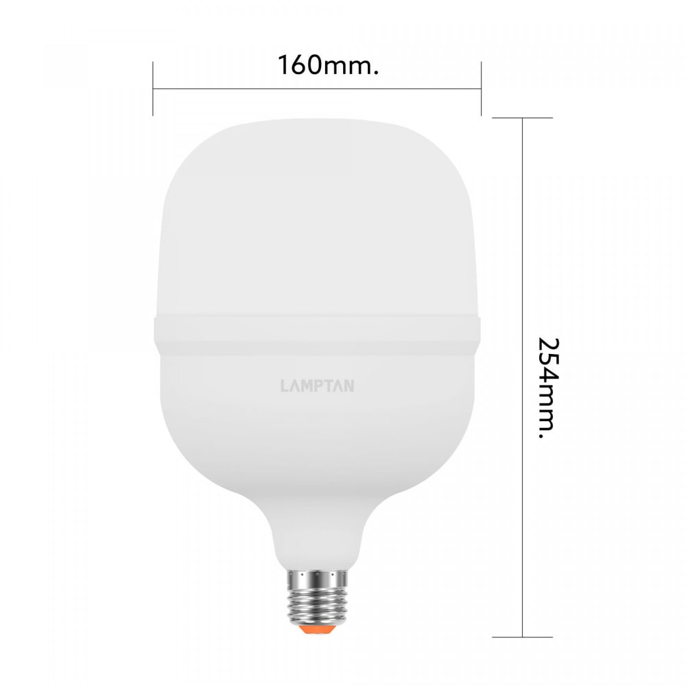 LAMPTAN หลอดไฟไฮวัตต์ LED 60W E27 รุ่นสมาร์ทเซฟ แสงเดย์ไลท์