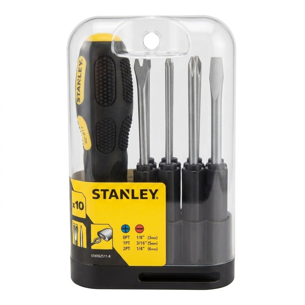 STANLEY ไขควงสลับ 9 ตัว/ชุด 62-511 (STHT62511-8)