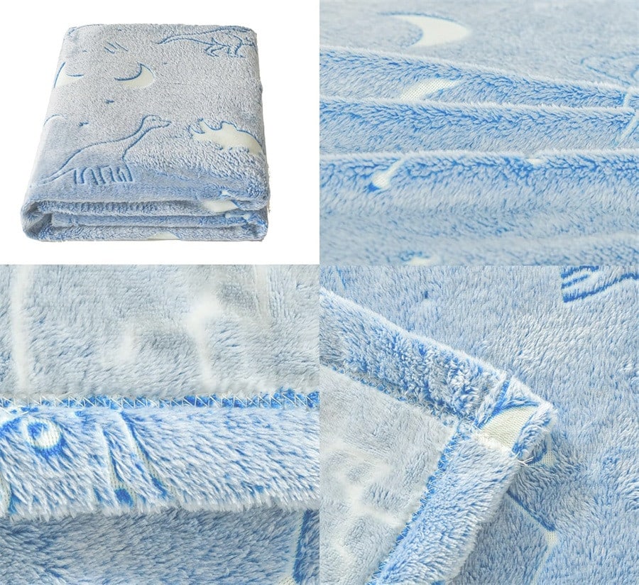 Truffle ผ้าห่ม รุ่น Momo-05 ขนาด 130x170 ซม. สีฟ้า
