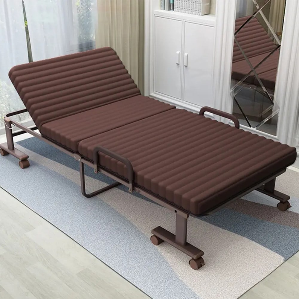 TRUFLE เตียงพับ รุ่น WAVE-02 ขนาด 90X190X30ซม.สีน้ำตาล