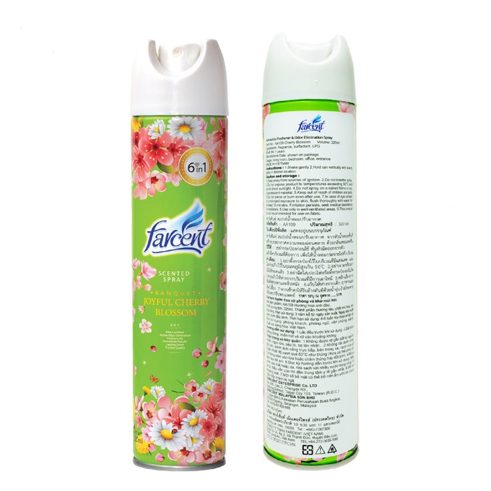 FARCENT สเปรย์น้ำหอมปรับอากาศ 320 มล. กลิ่นบลอสซั่ม