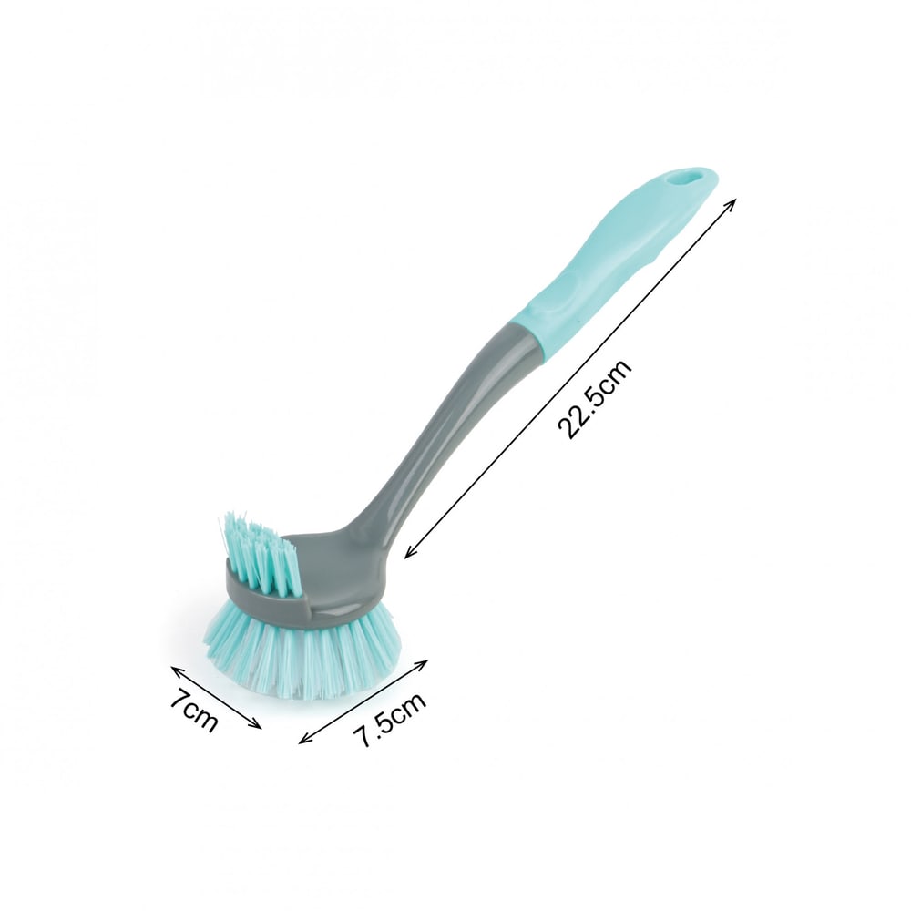 ICLEAN แปรงขัดกะทะ รุ่น GTG56927 ขนาด 7x7x31 ซม. สีเขียว-เทา