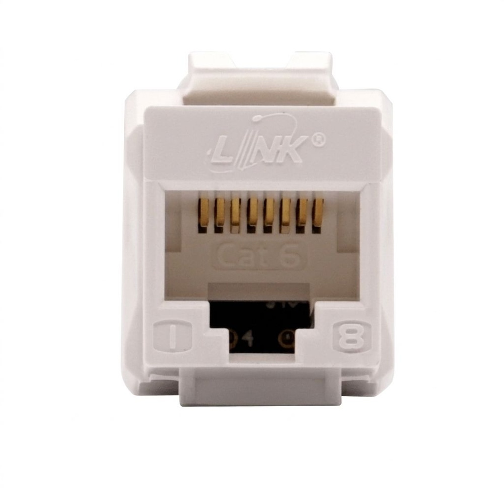 LINK ตัวเมีย CAT 6 RJ45 SLIM เปลี่ยนแถบสีได้ รุ่น US-1006A