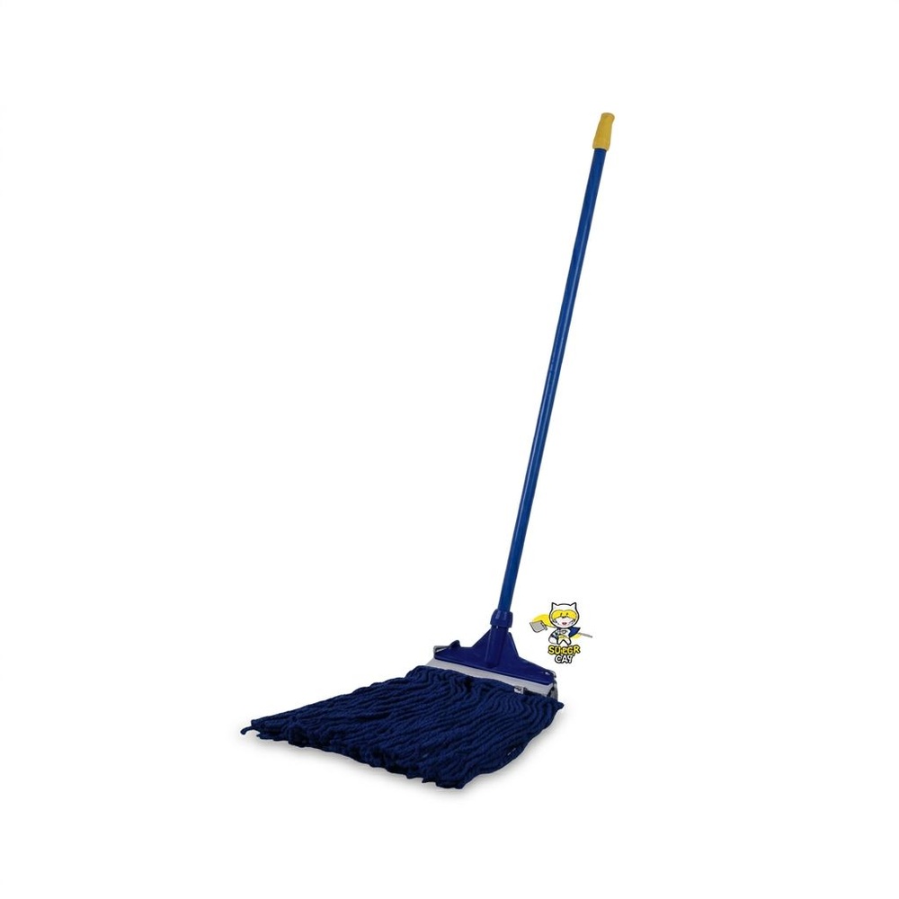 SUPERCAT ม็อบหนีบ หัวคลิปล็อค ขนาด 10 นิ้ว 200 กรัม สีกรม
