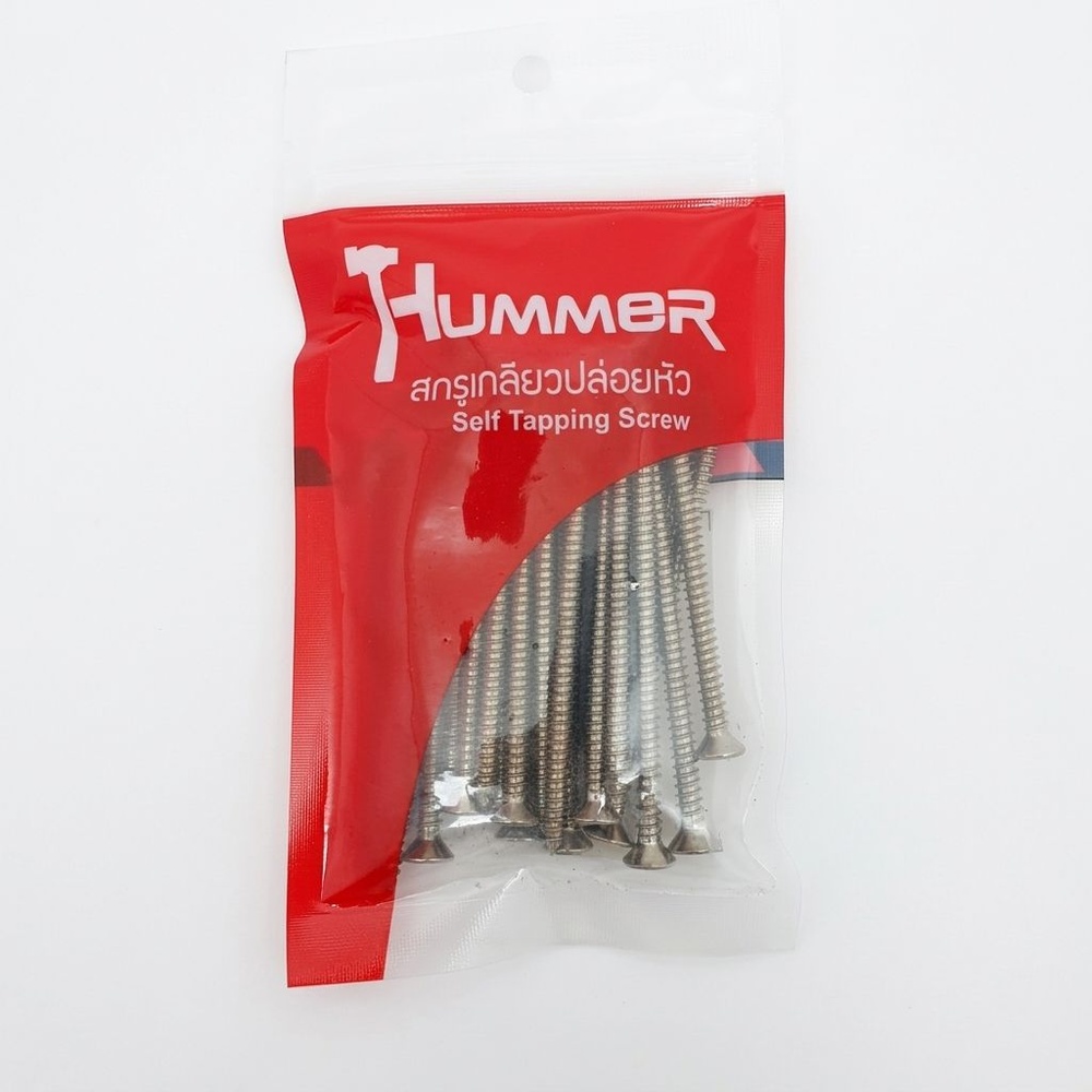 HUMMER สกรูเกลียวปล่อยหัว F-HM8234 ขนาด 8X2-3/4" (25ตัว/แพ็ค)