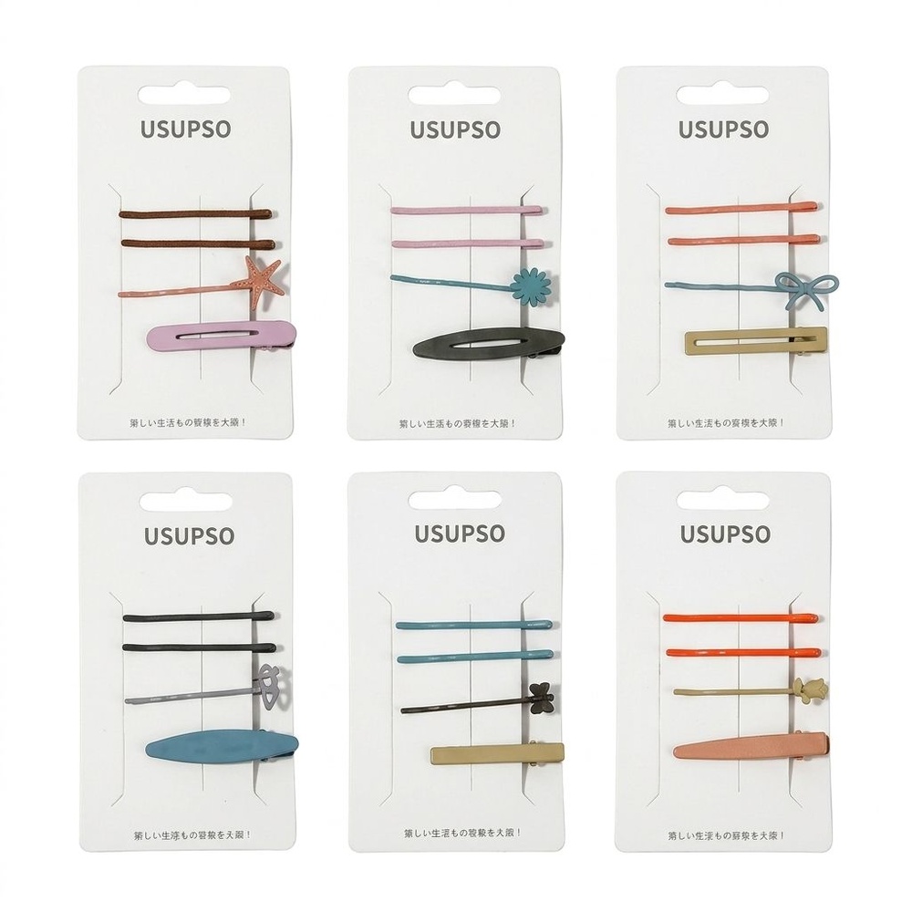 USUPSO ชุดกิ๊ฟติดผม 0963-4 อัน (#Y)