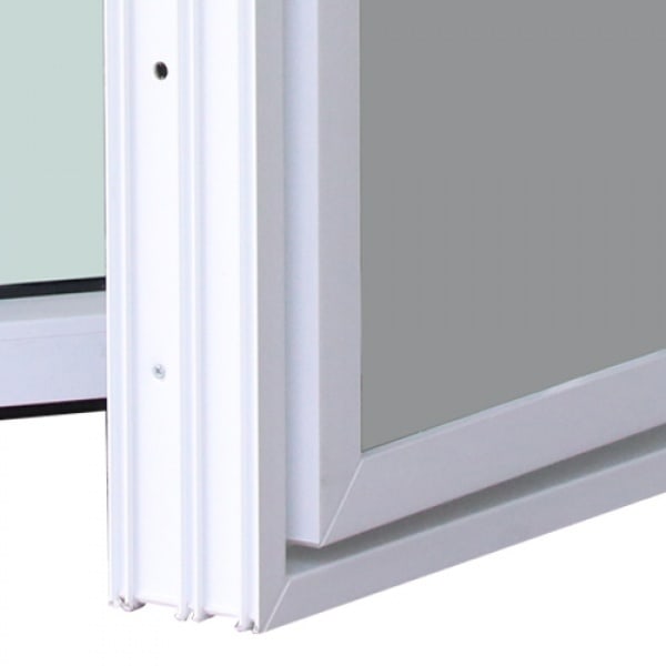 WINDOW ASIA (10MAX) UPVC หน้าต่างบานเปิด 60X110 ซม. สีขาว พร้อมมุ้ง