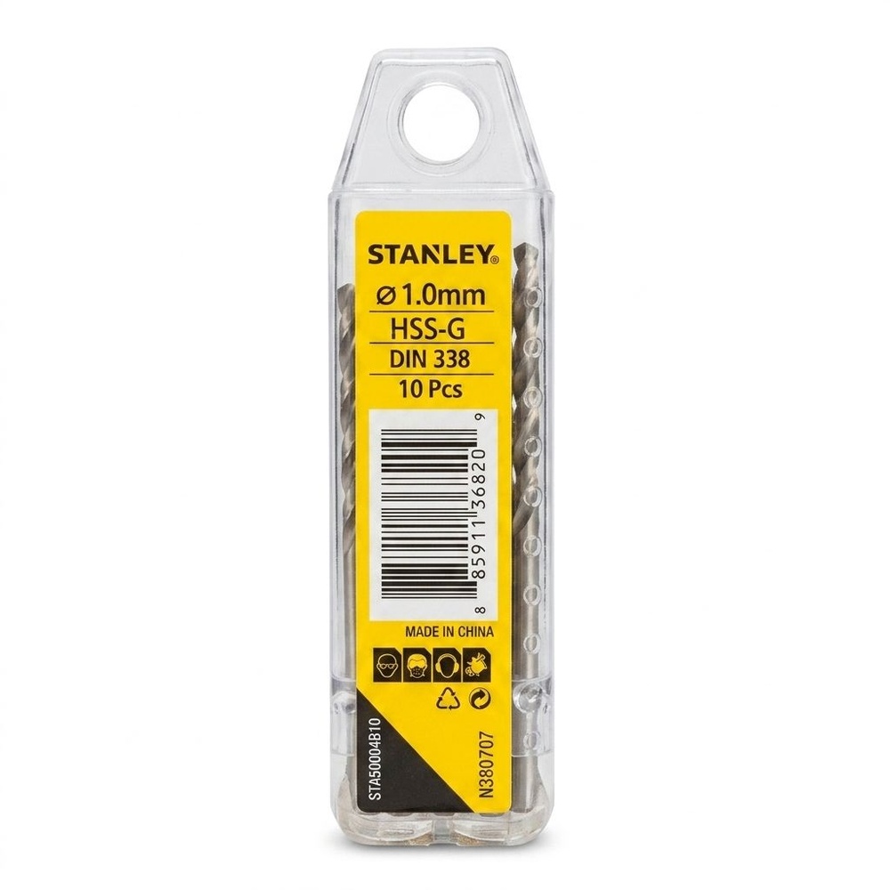 STANLEY ดอกเจาะเหล็ก HSS 1 มม. (10pcs.) รุ่น STA50004B10