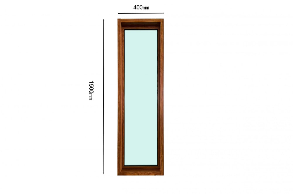 WELLINGTAN ช่องแสงอลูมิเนียม W-AFWG1504 150x40 ซม. สีไม้