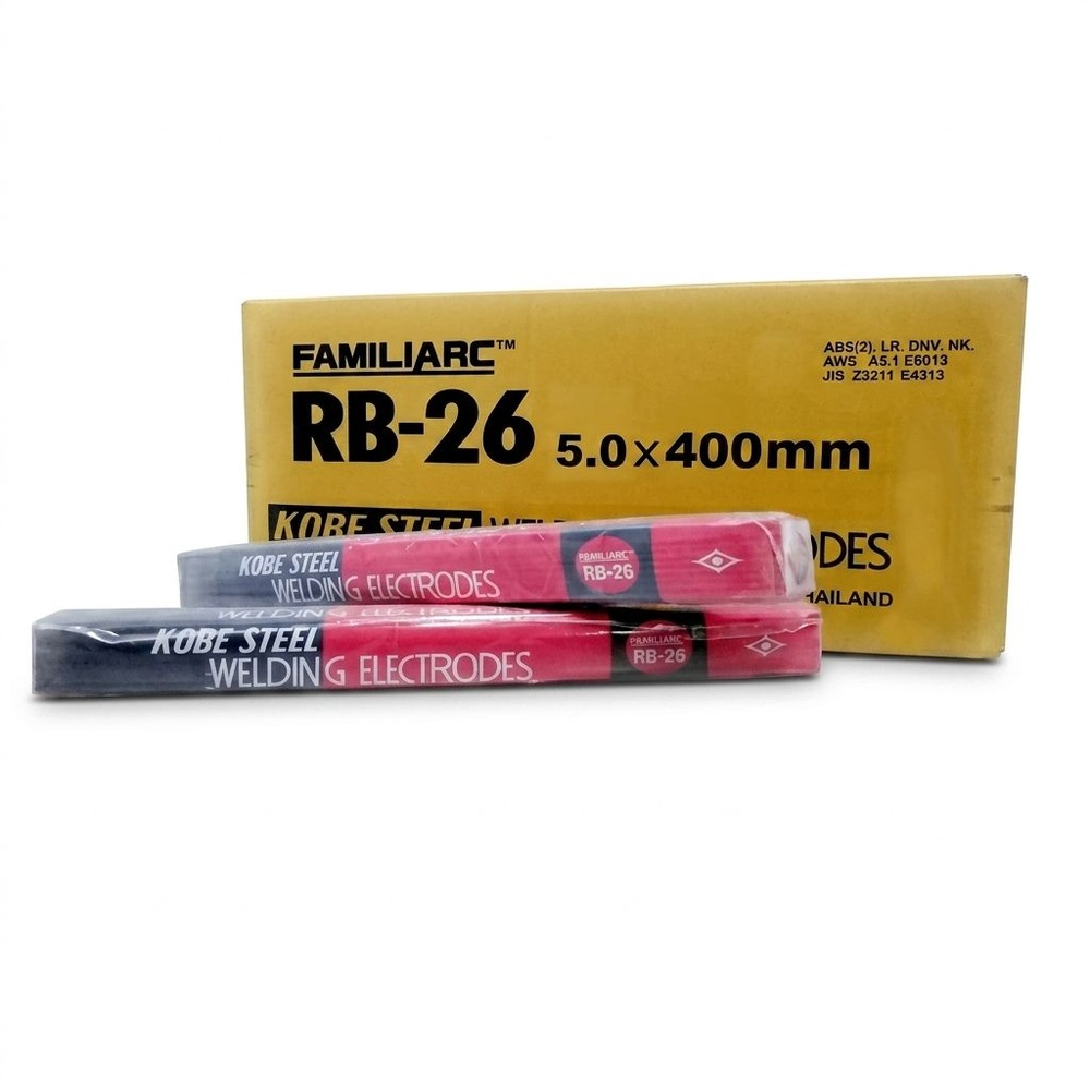 KOBE ลวดเชื่อมเหล็กเหนียวขนาด 5.0X400mm. รุ่น RB-26 E6013