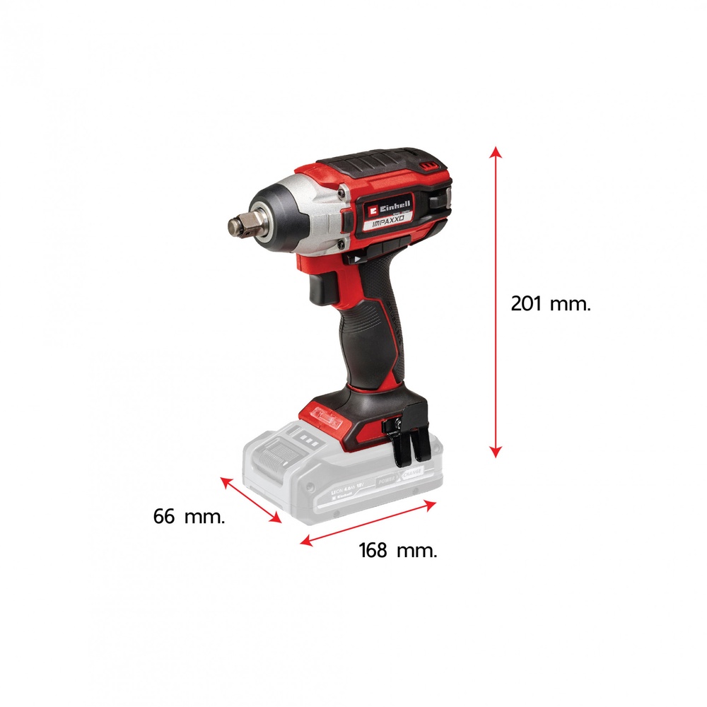 Einhell บล็อกกระแทกไร้สาย 18V 230Nm. รุ่น IMPAXXO 18/230 Solo (เครื่องเปล่า)