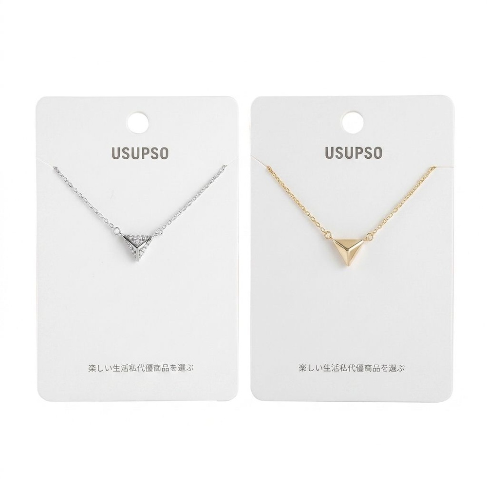 USUPSO สร้อยคอ triangular zircon