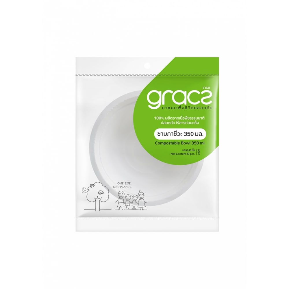 GRACZ เกรซ คลาสสิค ชาม 350 มล. แพ็ค 10 ชิ้น