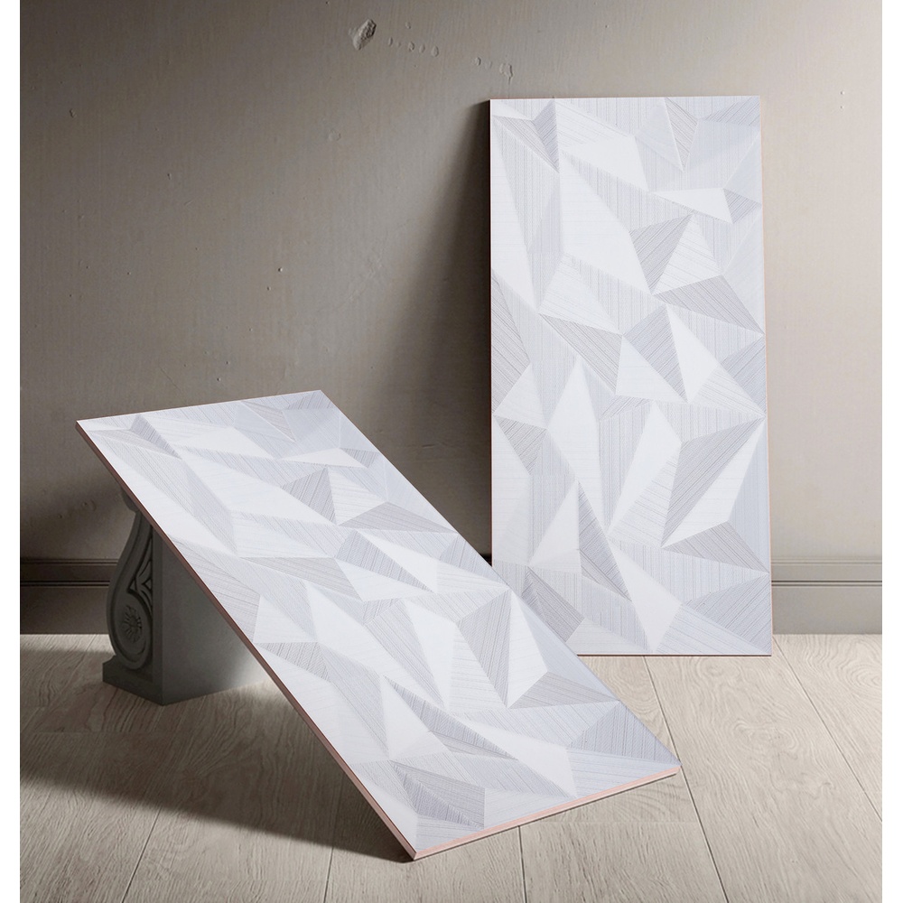 Marbella กระเบื้องเซรามิคปูผนัง 30x60 ซม. รุ่น แทรงโก้ เกร์ย W19318A Gloss (9P)