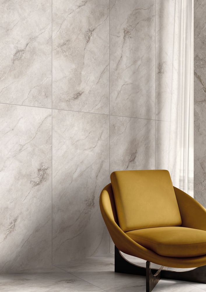 La Arezza 75X150 ซม.กระเบื้องพอร์ซเลน รุ่น Luxura marble brown (DGD20241015) High-glossy Random (2pcs /box 2.25 sqm)