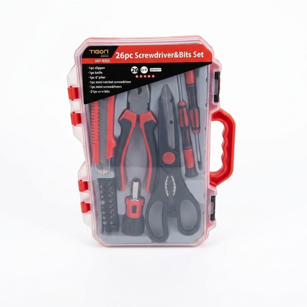 TIGON ชุดกล่องเครื่องมือ รุ่น HZF-8352 26ชิ้น