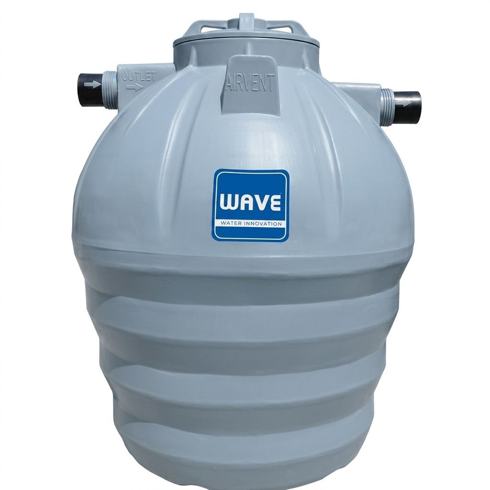 WAVE ถังบำบัดน้ำเสียชนิดกรอง ขนาด 3000L รุ่น WF สีเทา