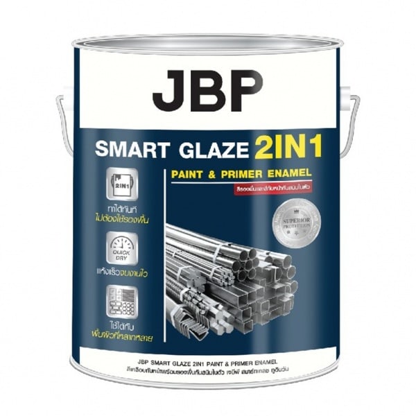 JBP สีน้ำมัน SMART GLAZE 2in1 Gloss #G7002 1 กล. สีดำ